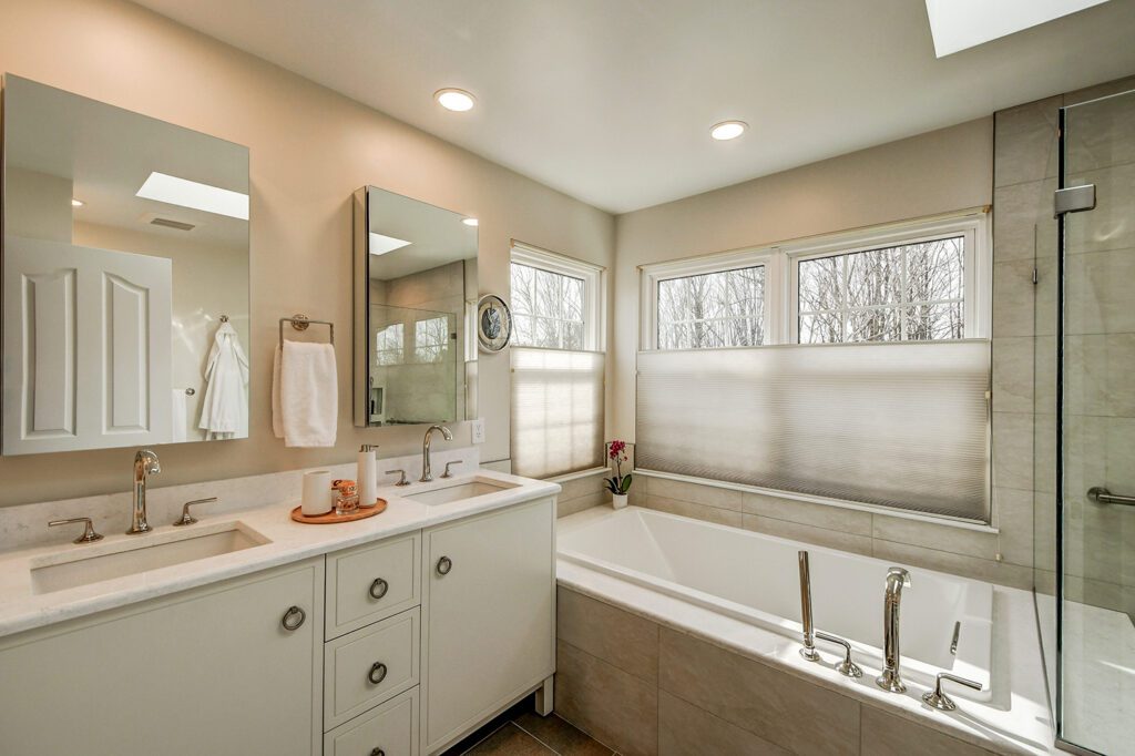 classy bathroom remodeling in small space