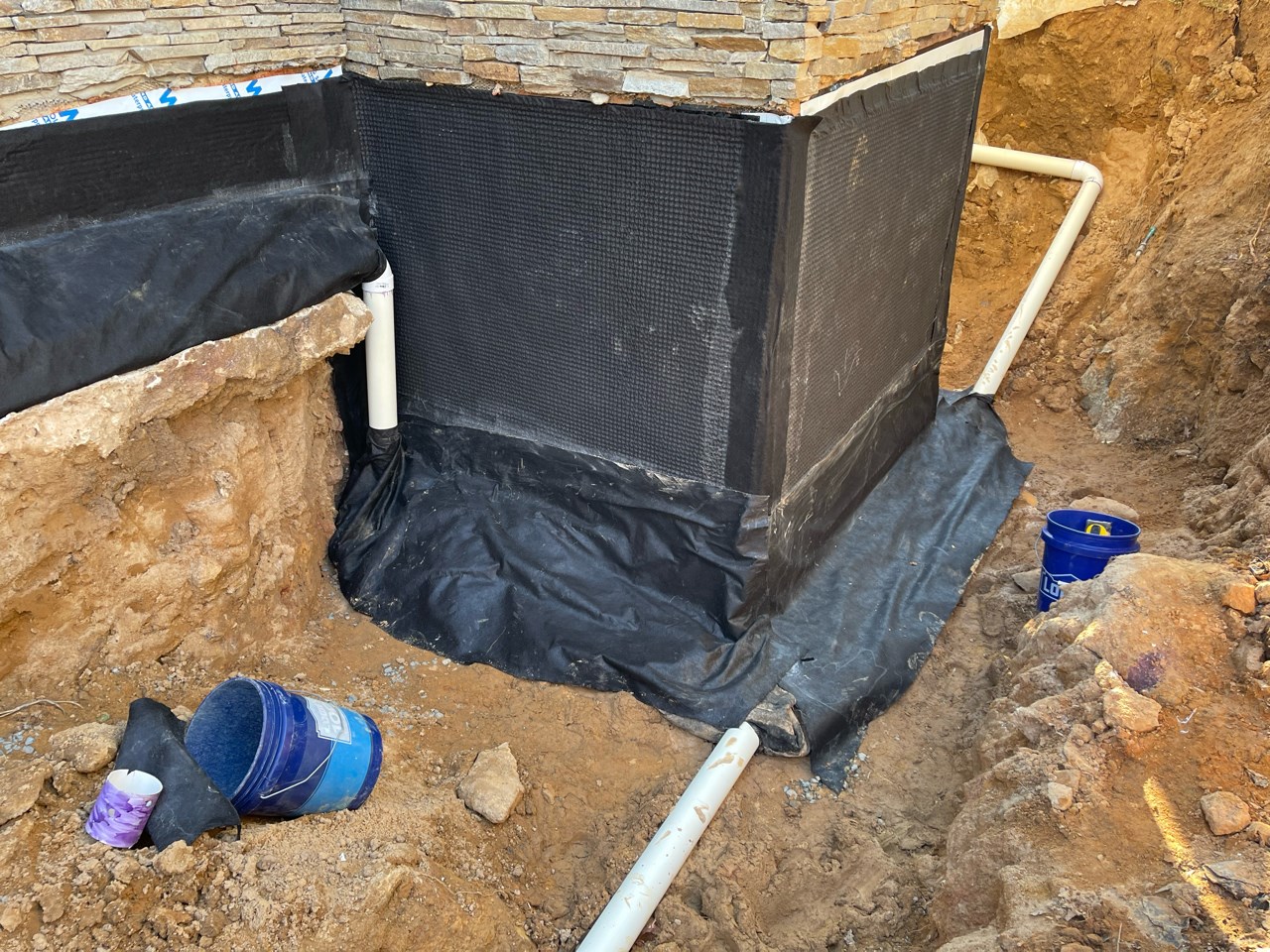 Waterproof foundation layer